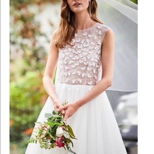 Bhldn butterfly wedding gown